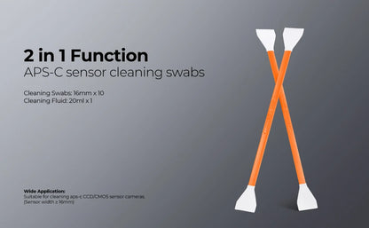 K&F Concept 10-Pack Camera Sensor Cleaning Swab Kit
