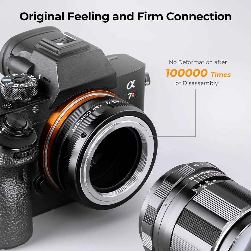 K&F CONCEPT Camera Lens Adapter for M42 Mount Lens to Sony E NEX Canon EF EOS R EOS M Nikon F Z Fujifilm FX M4/3 Leica SR Camera
