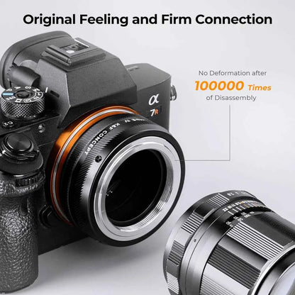 K&F CONCEPT Camera Lens Adapter for M42 Mount Lens to Sony E NEX Canon EF EOS R EOS M Nikon F Z Fujifilm FX M4/3 Leica SR Camera
