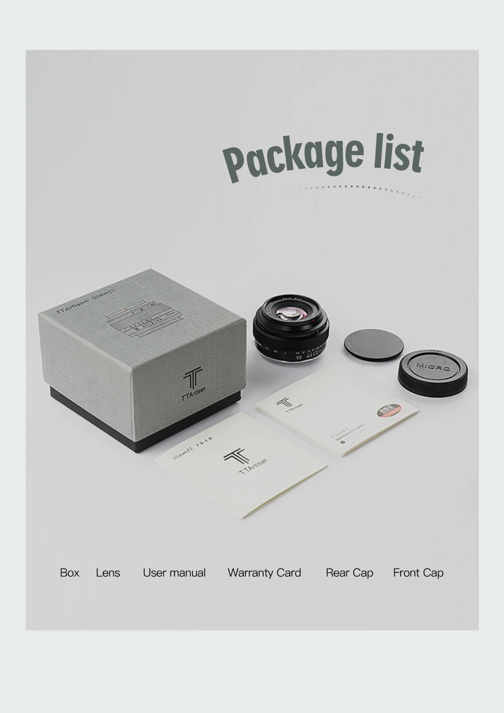 TTArtisan 50mm f/2 Full Frame Manual Focus Lens