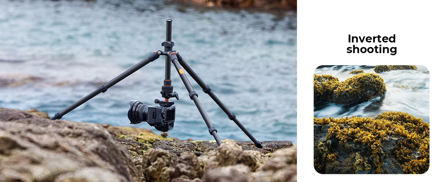 K&F Concept K254C2 64-Inch Carbon Fibre Tripod