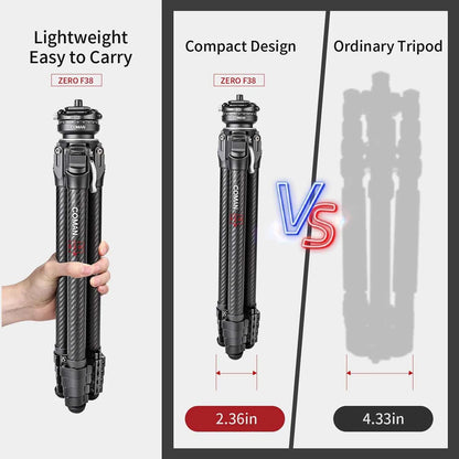 COMAN Zero F38 Carbon Fibre Travel Tripod