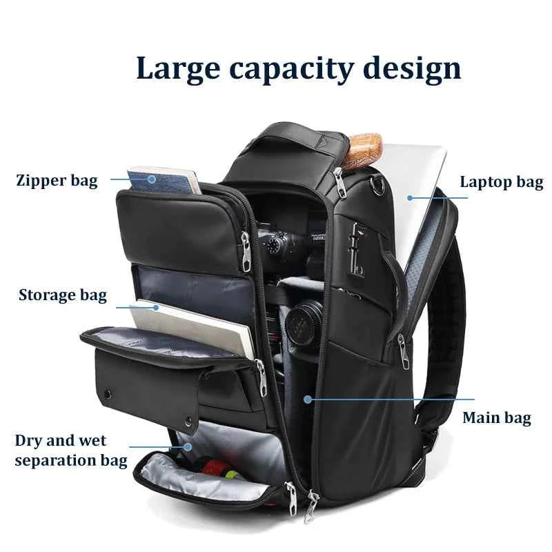 INFEYLAY 40L Camera Backpack for 17-inch Laptop & Tripod