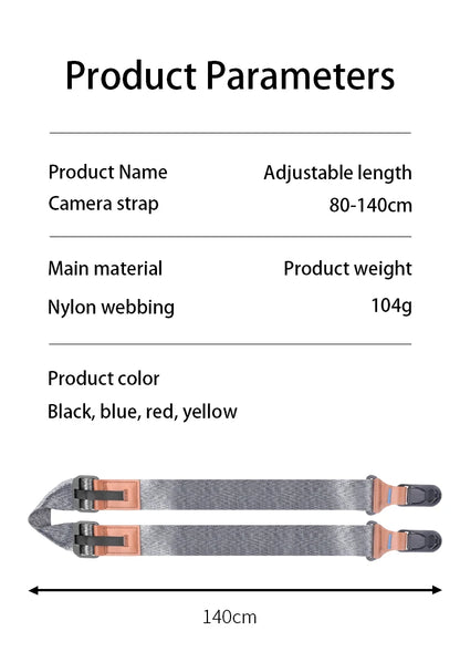 Adjustable Nylon Camera Neck and Shoulder Strap