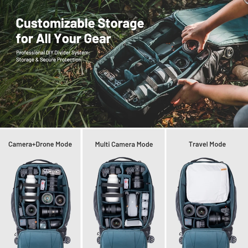 PGYTECH 2-in-1 Roller Camera Backpack
