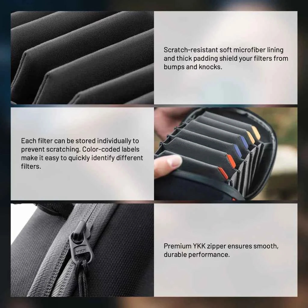 PGYTECH Circular Camera Filter Storage Bag