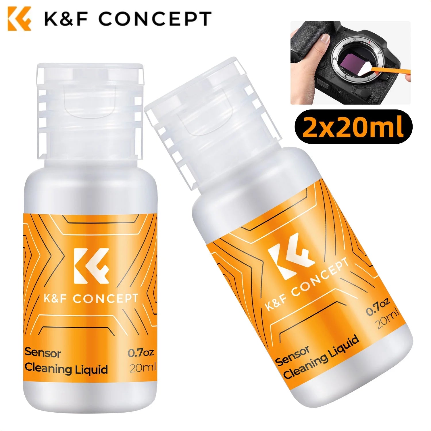 K&F Concept Camera Sensor Cleaning Fluid 2 x 20mL