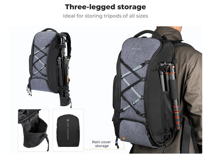 K&F Concept 25L/32L Large Camera Backpack with 15-Inch Laptop Compartment