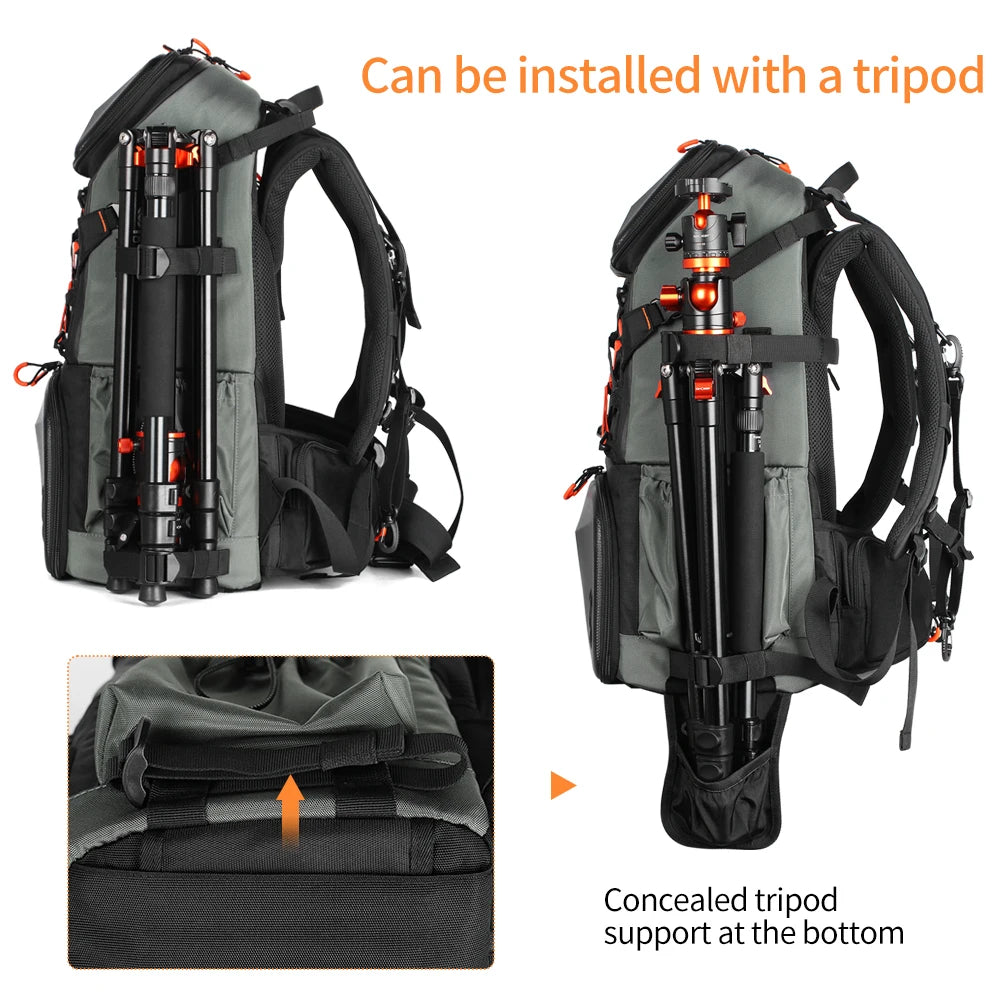 K&F 32L/25L 2-in-1 Camera Backpack and Sling Bag