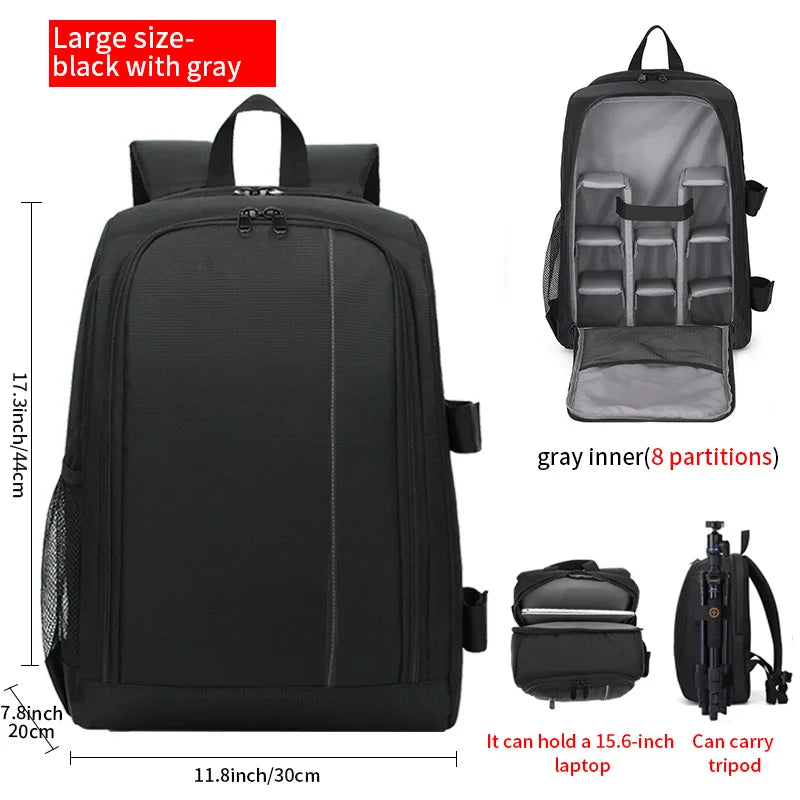 JINNUOLANG 8018 Camera & Laptop Backpack