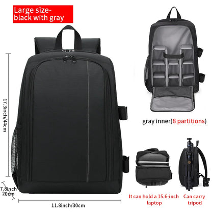 JINNUOLANG 8018 Camera & Laptop Backpack