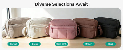 BAGSMART 2-in-1 Puffy Camera Sling Bag