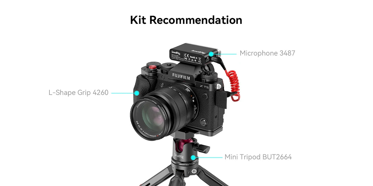 SmallRig 4260 L-Shape Grip for Fujifilm X-T5 with Shutter Button