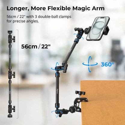 SmallRig 4766 Desktop Magic Arm & Crab Clamp Kit