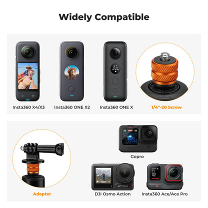 K&F 120cm Invisible Selfie Stick for Action Cameras