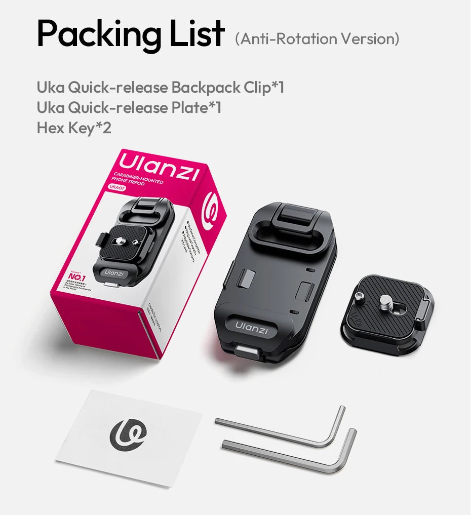 Ulanzi UKA07 Backpack Quick Release Camera Clip