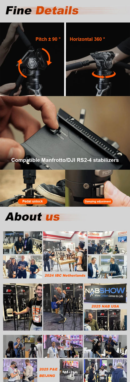 COMAN M1 Series Carbon Fibre Camera Monopod