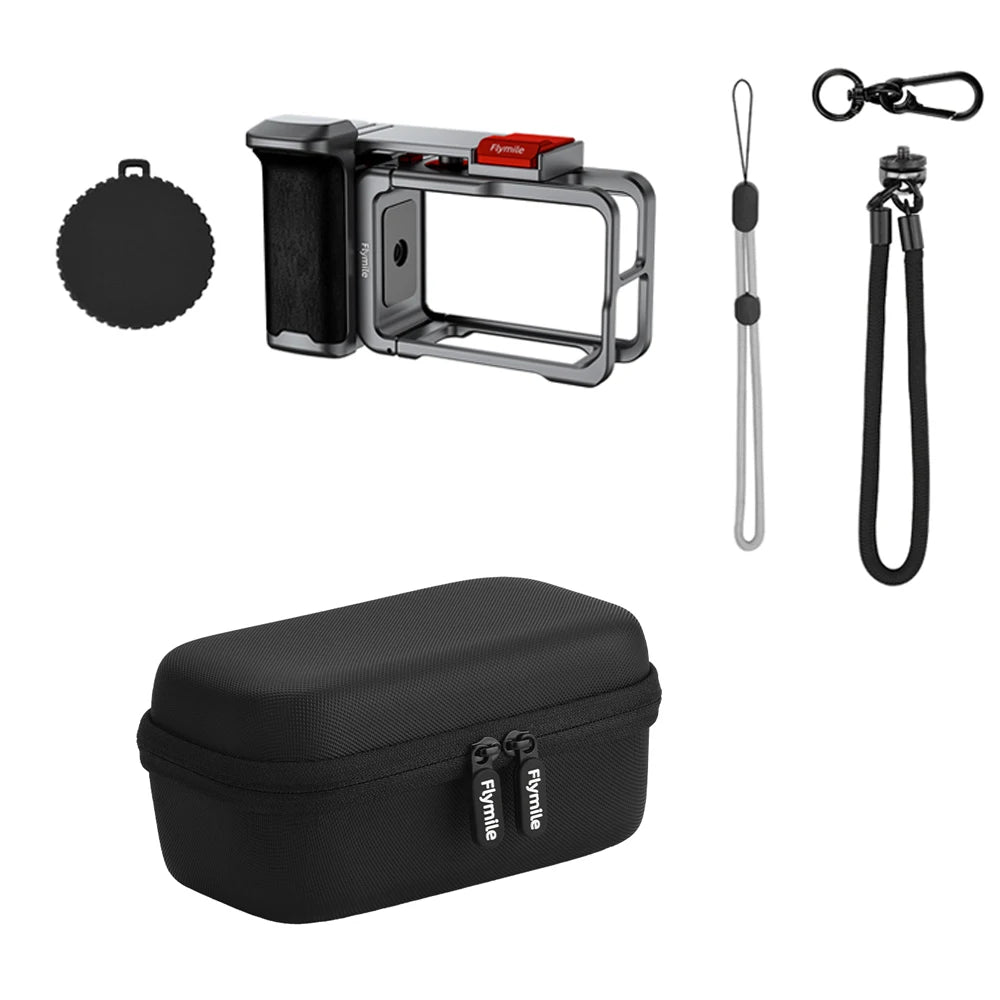 Flymile Camera Cage & Grip for DJI Osmo Action 4 / 5 Pro