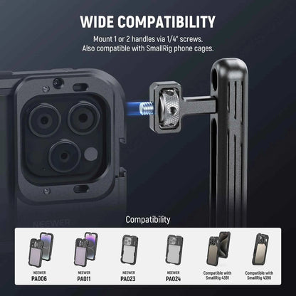 NEEWER 2-Pack Rotatable Handles for Smartphone Video Rigs