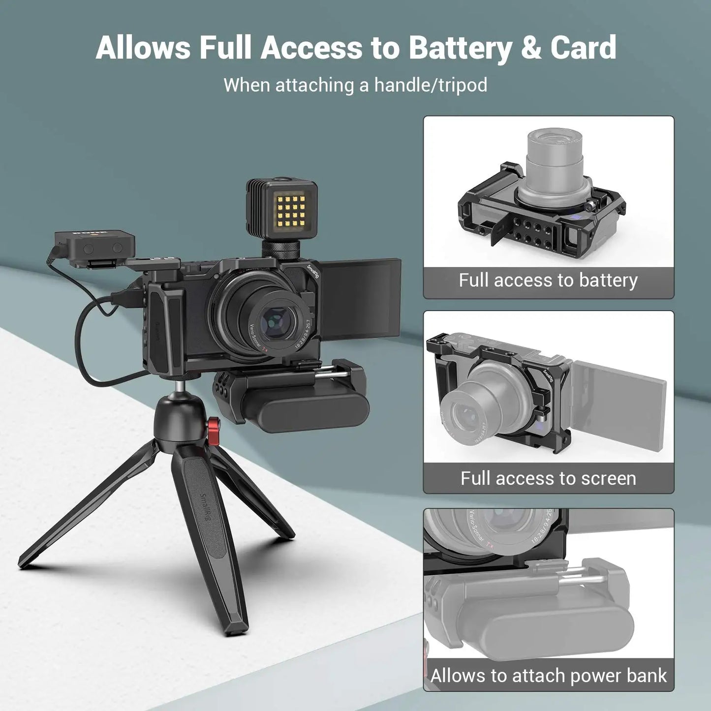 SmallRig Lightweight Vlogging Cage for Sony ZV-1
