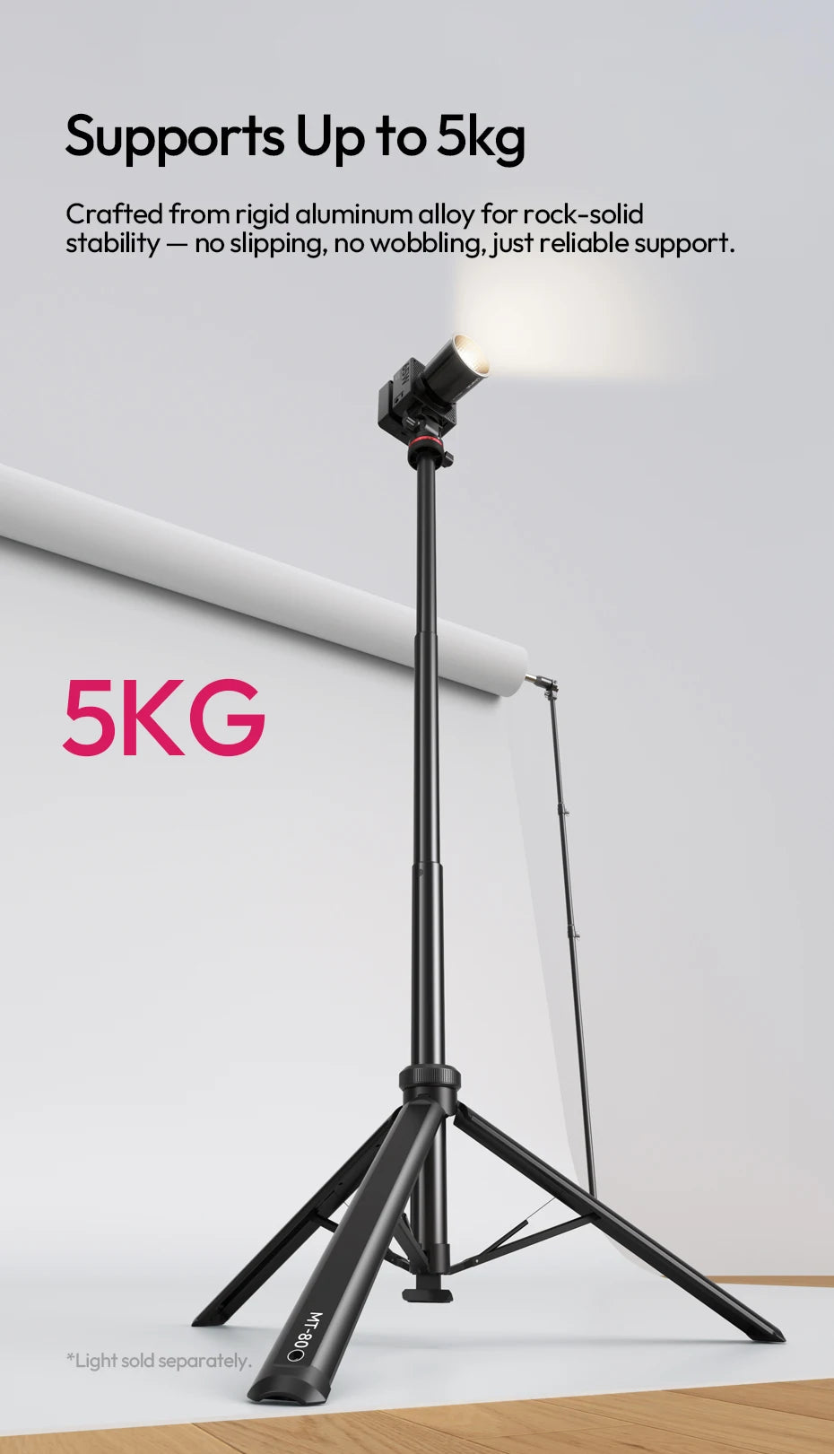 Ulanzi MT-80 Auto-Open 2m Tripod Light Stand