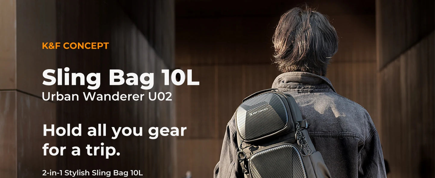 K&F Concept 10L Hardshell Camera Sling Bag