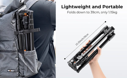 K&F Concept KF09.101 63-Inch Travel Tripod