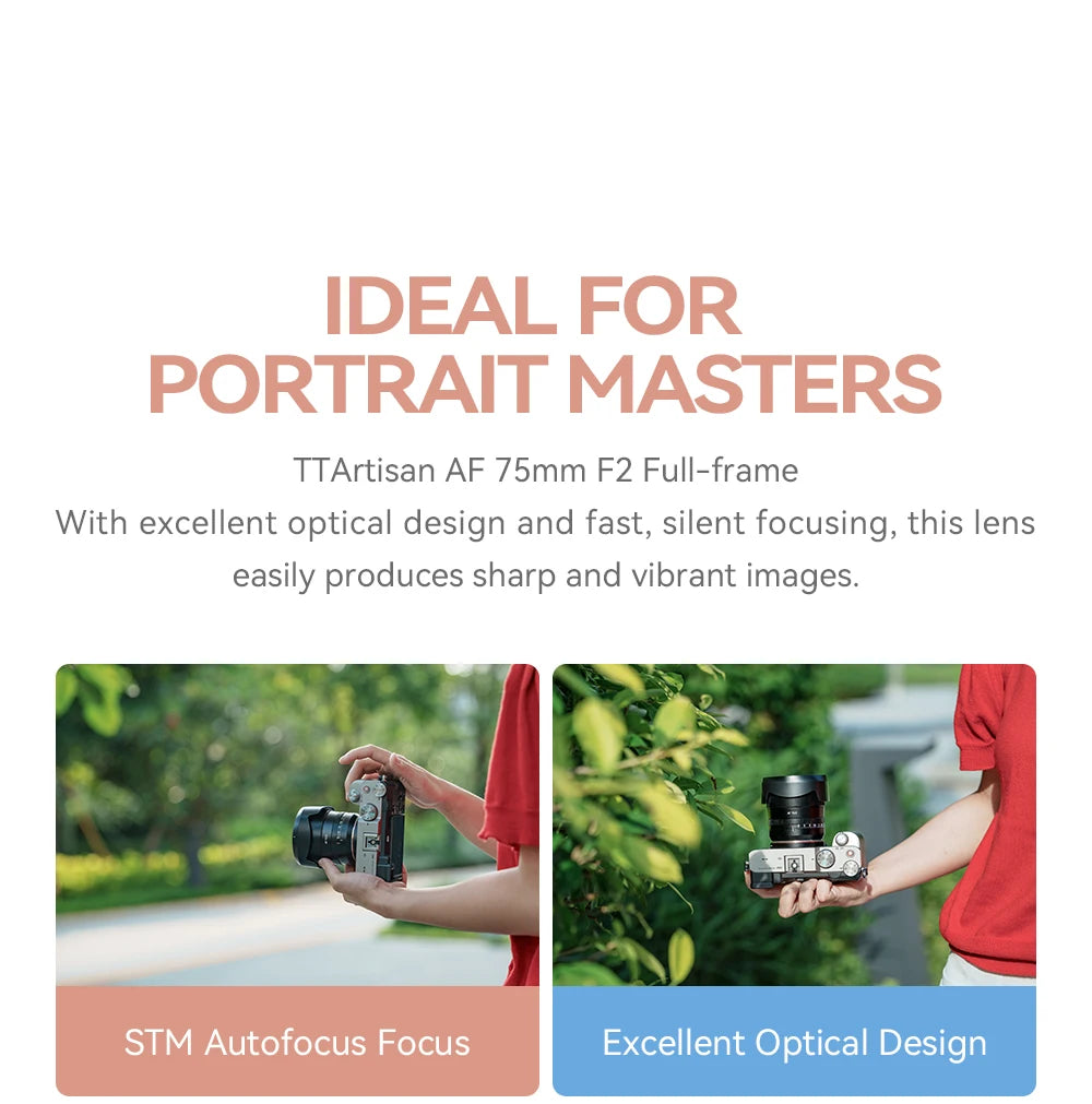 TTArtisan AF 75mm f/2 Full Frame Autofocus Lens