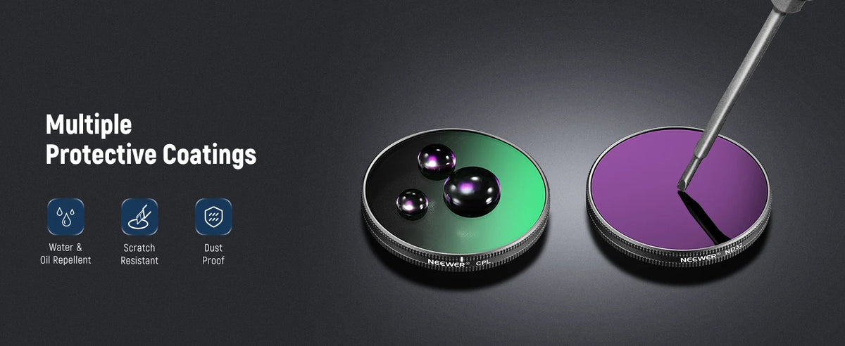 NEEWER ND/PL Filter Set for DJI Osmo Action Cameras