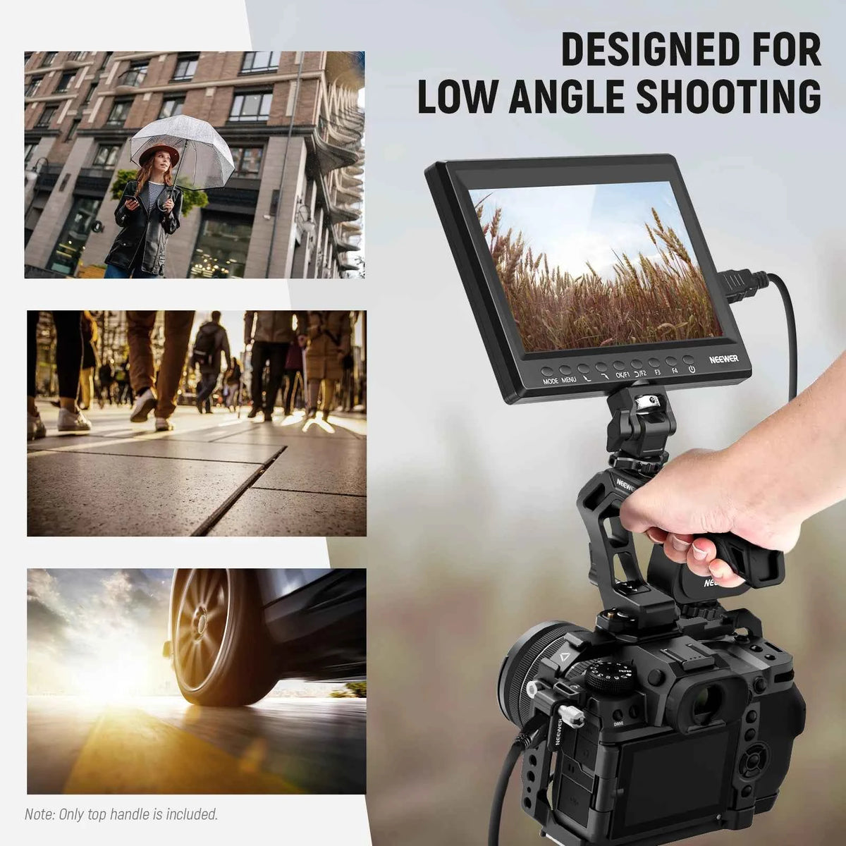 NEEWER Top Handle and NATO Rail Kit for Camera Cages