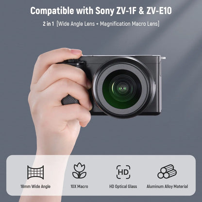 NEEWER 40.5mm HD Wide-Angle and 10x Macro Lens Adapter