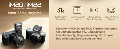 Godox iM20/iM22/iM30 Mini Camera Flash
