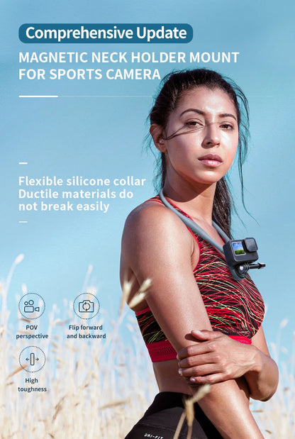 TELESIN Silicone Neck Mount for Action Cameras & Phones