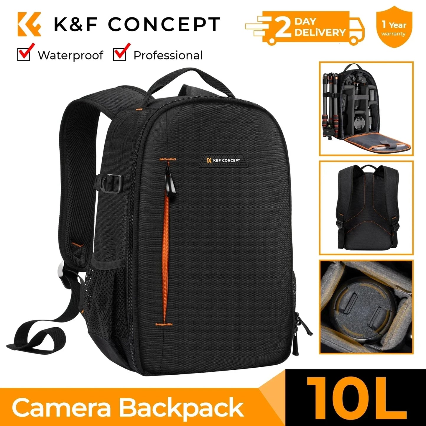 K&F Concept 10L Lightweight Camera Backpack