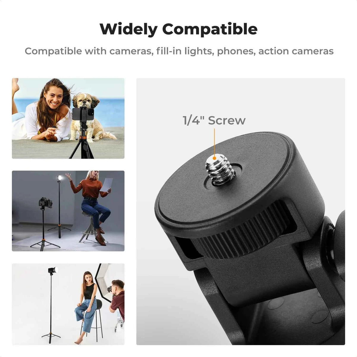 K&F MS24 175cm Phone Selfie Stick Tripod