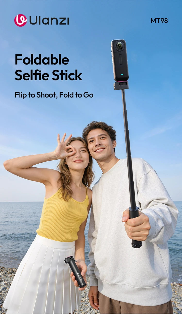 Ulanzi MT98 Invisible Selfie Stick 57cm for Action Cameras