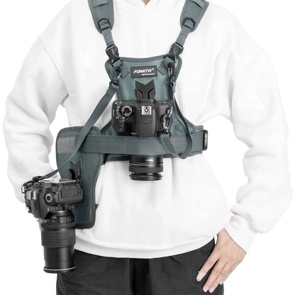 FOMITO Dual Camera Harness & Chest Carry System