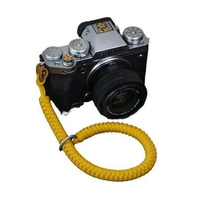 Camera Hub Essentials Woven Quick Release Camera Wrist Strap - Yellow Hand strap