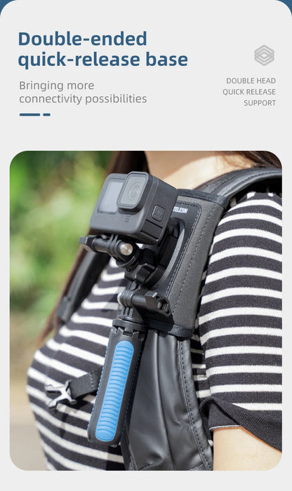 TELESIN 360° Rotating Backpack Strap Camera Mount