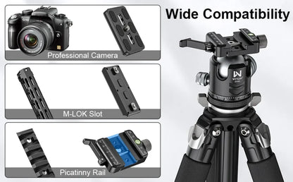 WEYLLAN UX7 Compact Carbon Fibre Travel Tripod