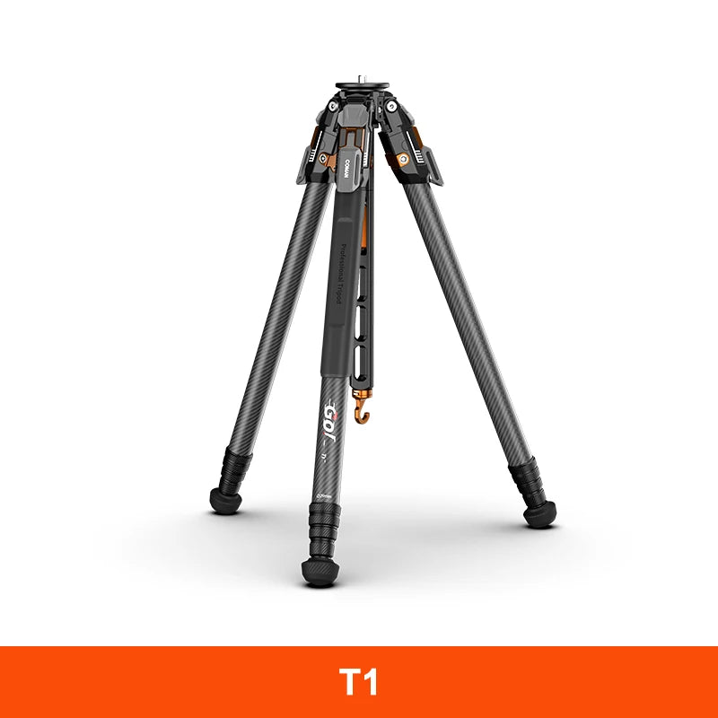 COMAN T1/T1S V5 Carbon Fibre Tripod with Video Head