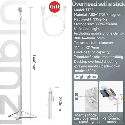 Ulanzi TT88 Overhead Phone Tripod with Magnetic Clamp