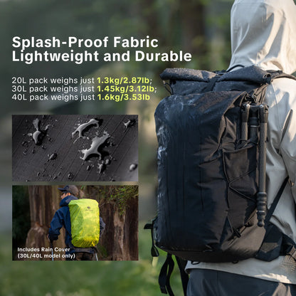 PGYTECH OnePro Ultralight Camera Backpack - 40L Space Black