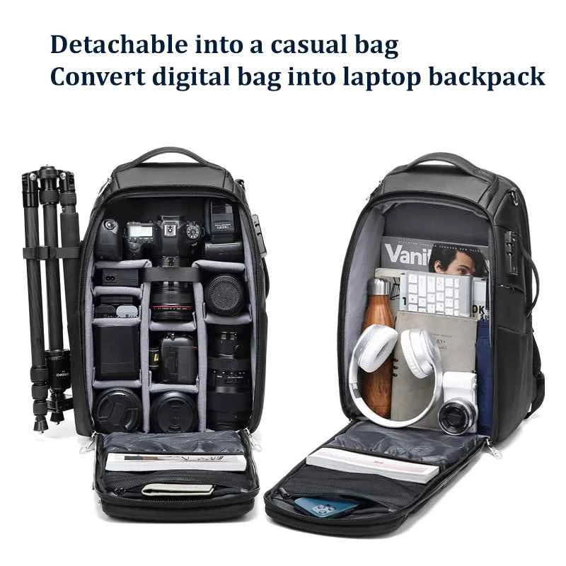 INFEYLAY 40L Camera Backpack for 17-inch Laptop & Tripod