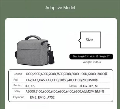 DSLR Crossbody Shoulder Camera Bag