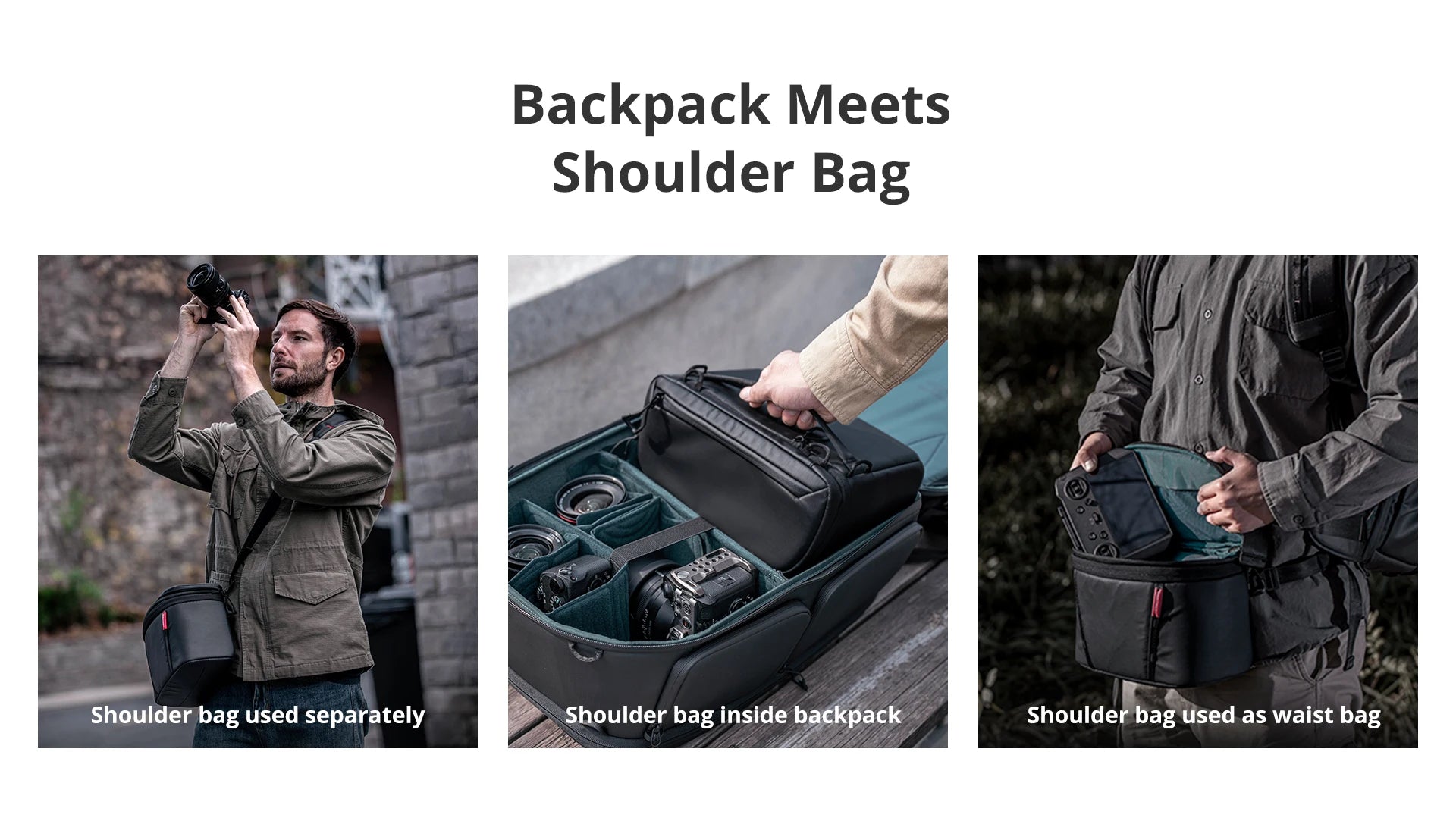 PGYTECH OneMo 2 Camera Backpack with Shoulder Bag