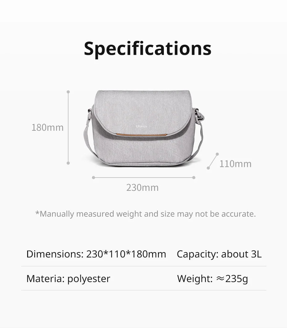 Ulanzi F01 3L Splash-Resistant Camera Sling Bag