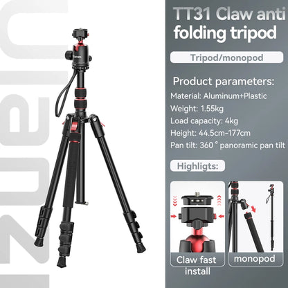 Ulanzi TT31 Claw Professional Tripod Monopod