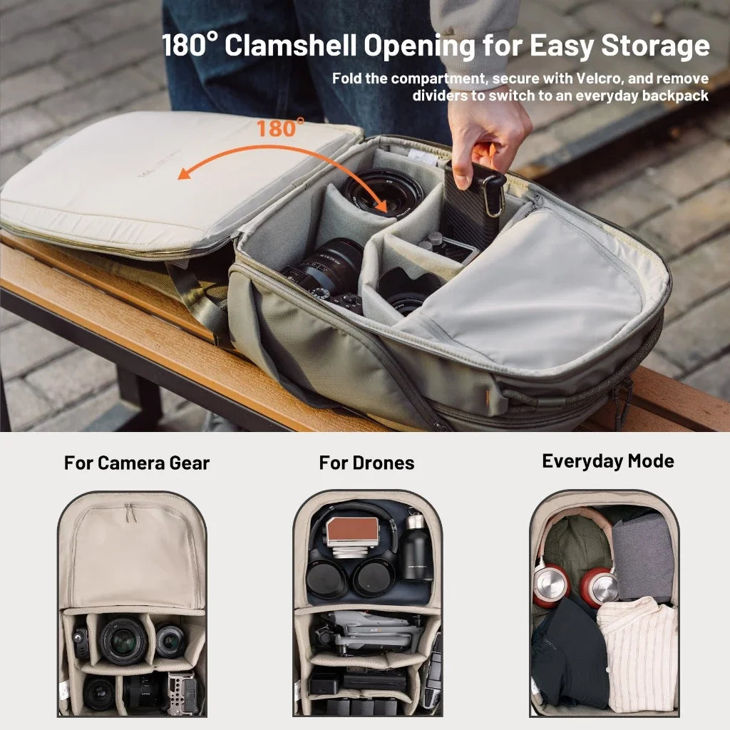 PGYTECH OneGo Lite Camera Backpack - 16L white