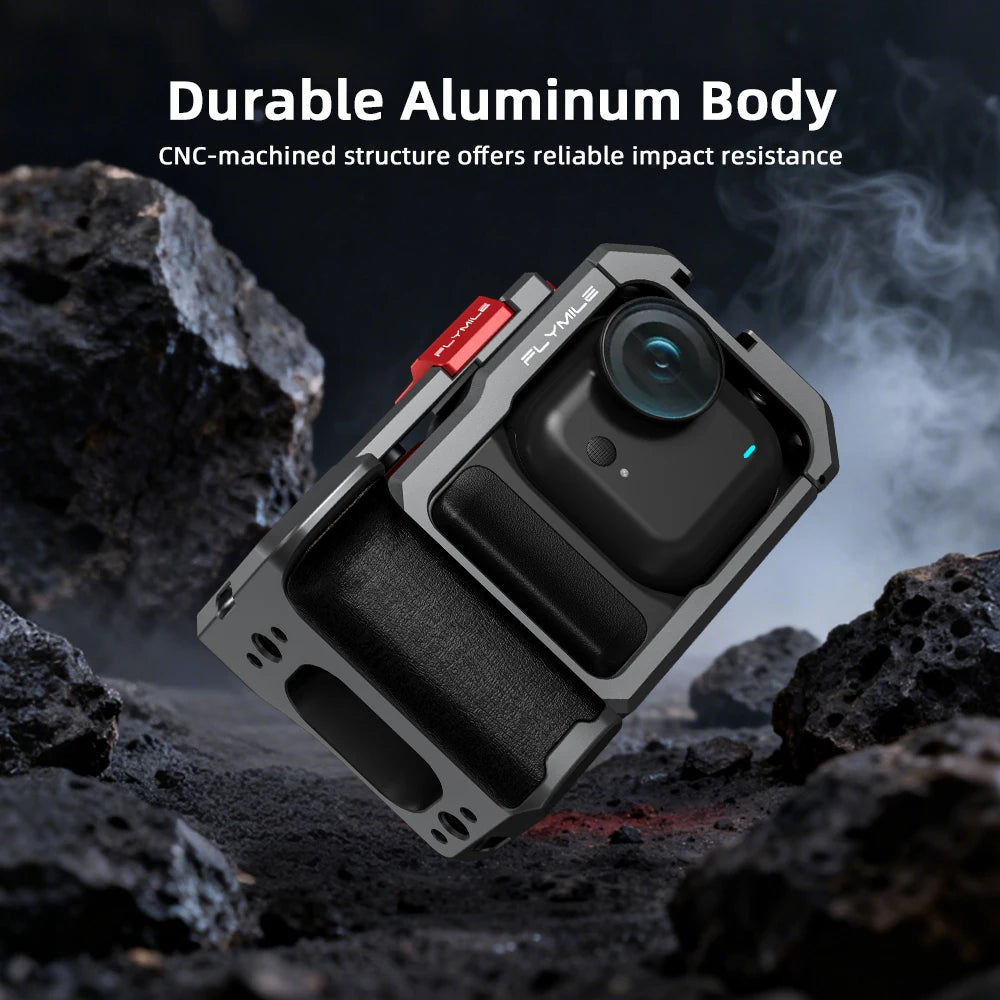 Flymile Camera Cage & Handle Grip Kit for Insta360 GO Ultra
